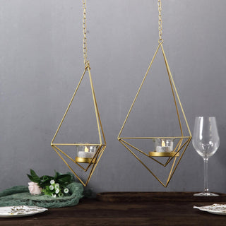 Create a Romantic Atmosphere with Diamond Shaped Open Frame Metal Terrarium Planters
