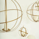 12inch Gold Wrought Iron Open Frame Centerpiece Ball, Candle Holder Floral Display Hanging Sphere
