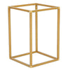 12inch Rectangular Gold Metal Wedding Flower Stand, Geometric Column Frame Centerpiece#whtbkgd