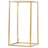 16inch Rectangular Gold Metal Wedding Flower Stand, Geometric Column Frame Centerpiece#whtbkgd