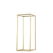 24inch Rectangular Gold Metal Wedding Flower Stand, Geometric Column Frame Centerpiece