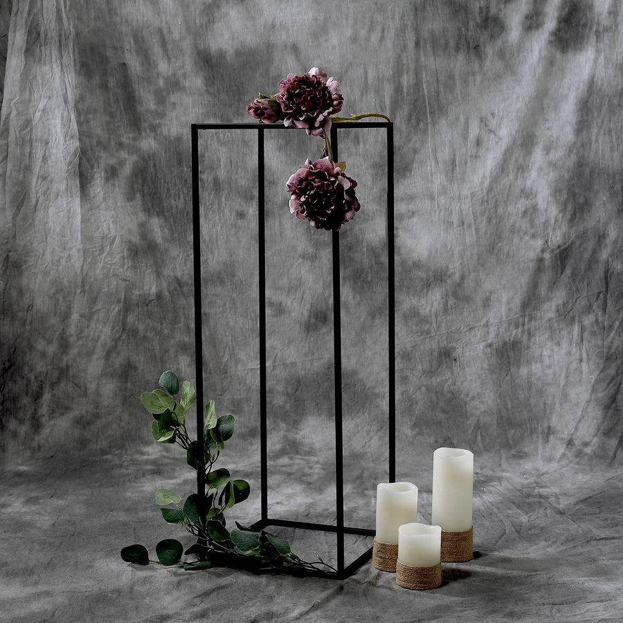 Wedding Flower Stand - Metal Vase Column Stand - Geometric Centerpiece Vase