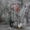 2 Pack | 48 inch Matte Black Metal Wedding Flower Stand | Geometric Centerpiece Vases