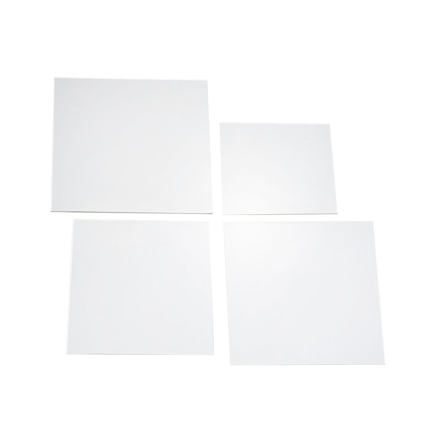  Plexiglass Sheets, 3mm Thick White Acrylic Sheets With Protective Film - Assorted Size