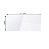 2 Pack | 16inch x 9inch Clear Plexiglass Sheet, DIY Acrylic Sheets Sign Board With Protective Film - 3mm Thick