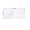 2 Pack | 32x11inch Clear Acrylic DIY Sign Board Plexiglass Sheets, Rectangular Side Plates