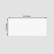 2 Pack | 40x12inch White Acrylic DIY Sign Board Plexiglass Sheets, Rectangular Side Plates