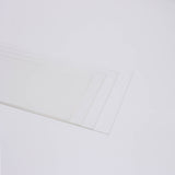 Set of 4 | Clear Acrylic DIY Sign Board Plexiglass Sheets, Rectangular Side Plates