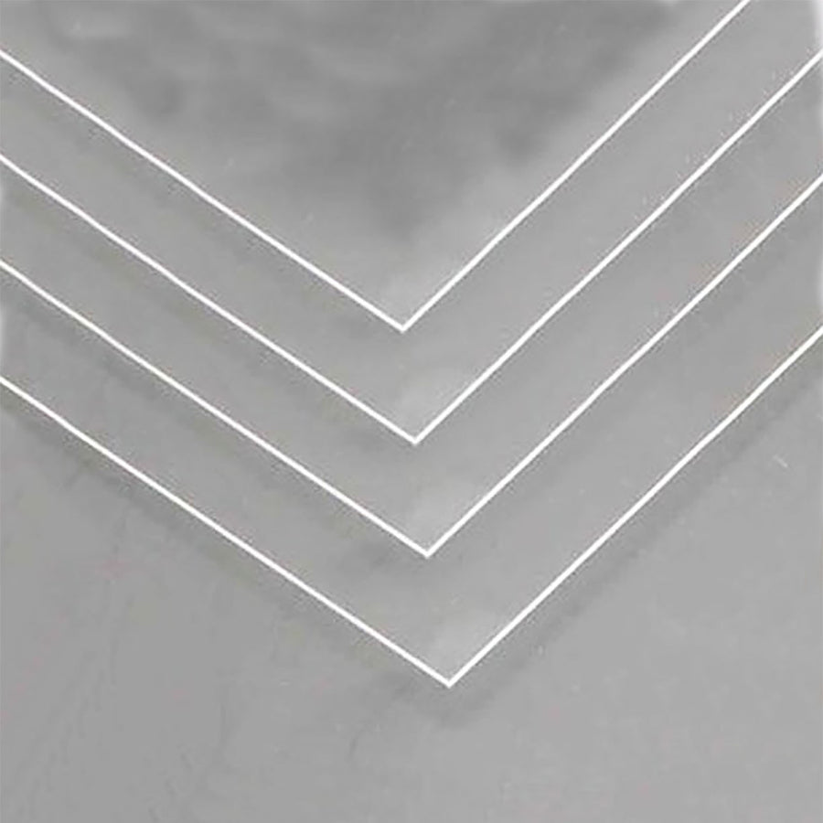Set of 4 | Clear Acrylic DIY Sign Board Plexiglass Sheets, Rectangular Side Plates#whtbkgd