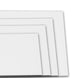 Set of 4 | White Acrylic DIY Sign Board Plexiglass Sheets, Rectangular Side Plates#whtbkgd