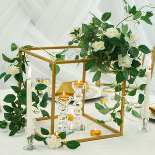 Stylish Gold Metal Frame Wedding Flower Stands