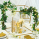 2 Pack | 24inch Square Gold Metal Frame Wedding Flower Stands, Geometric Centerpieces