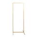 5.5ft Gold Metal Frame Wedding Arch, Rectangular Backdrop Stand, Floral Display Frame#whtbkgd