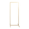 5.5ft Gold Metal Frame Wedding Arch, Rectangular Backdrop Stand, Floral Display Frame#whtbkgd