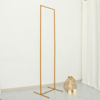 Create a Glamorous Backdrop with our Gold Rectangular Backdrop Stand