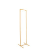 4.5ft Slim Gold Metal Frame Wedding Arch, Rectangular Backdrop Stand, Floral Display Frame#whtbkgd