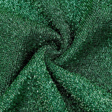6ft Hunter Green Shimmer Tinsel Spandex Chiara Backdrop Stand Cover Round Top Wedding Arch#whtbkgd