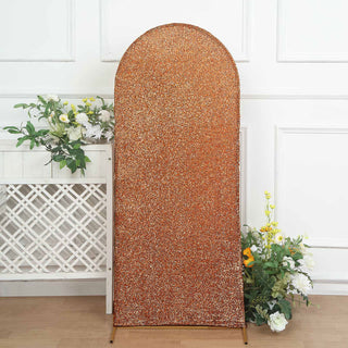 Add Elegance with the 5ft Antique Gold Shimmer Tinsel Spandex Chiara Backdrop Stand Cover