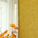5ft Gold Shimmer Tinsel Spandex Wedding Arch Cover For Fitted Round Top Chiara Backdrop Stand