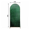 5ft Hunter Green Shimmer Tinsel Spandex Chiara Backdrop Stand Cover Round Top Wedding Arch