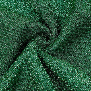 Create a Stunning Visual Display with the 5ft Hunter Emerald Green Shimmer Tinsel Spandex Chiara Backdrop Stand Cover