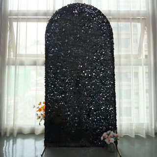 Make a Dazzling Statement with our Black Sequin Backdrop Stand Cover