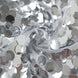 6ft Sparkly Silver Double Sided Big Payette Sequin Chiara Backdrop Stand Cover For Fitted#whtbkgd