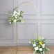 6ft Gold Metal Wedding Arch Chiara Backdrop Stand Floral Display Frame With Round Top
