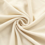 7ft Matte Beige Spandex Fitted Chiara Backdrop Stand Cover For Round Top Wedding Arch#whtbkgd