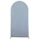 7ft Matte Dusty Blue Spandex Fitted Chiara Backdrop Stand Cover For Round Top Wedding Arch