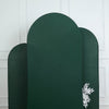 7ft Matte Hunter Emerald Green Spandex Fitted Chiara Backdrop Stand Cover For Round Top Wedding Arch