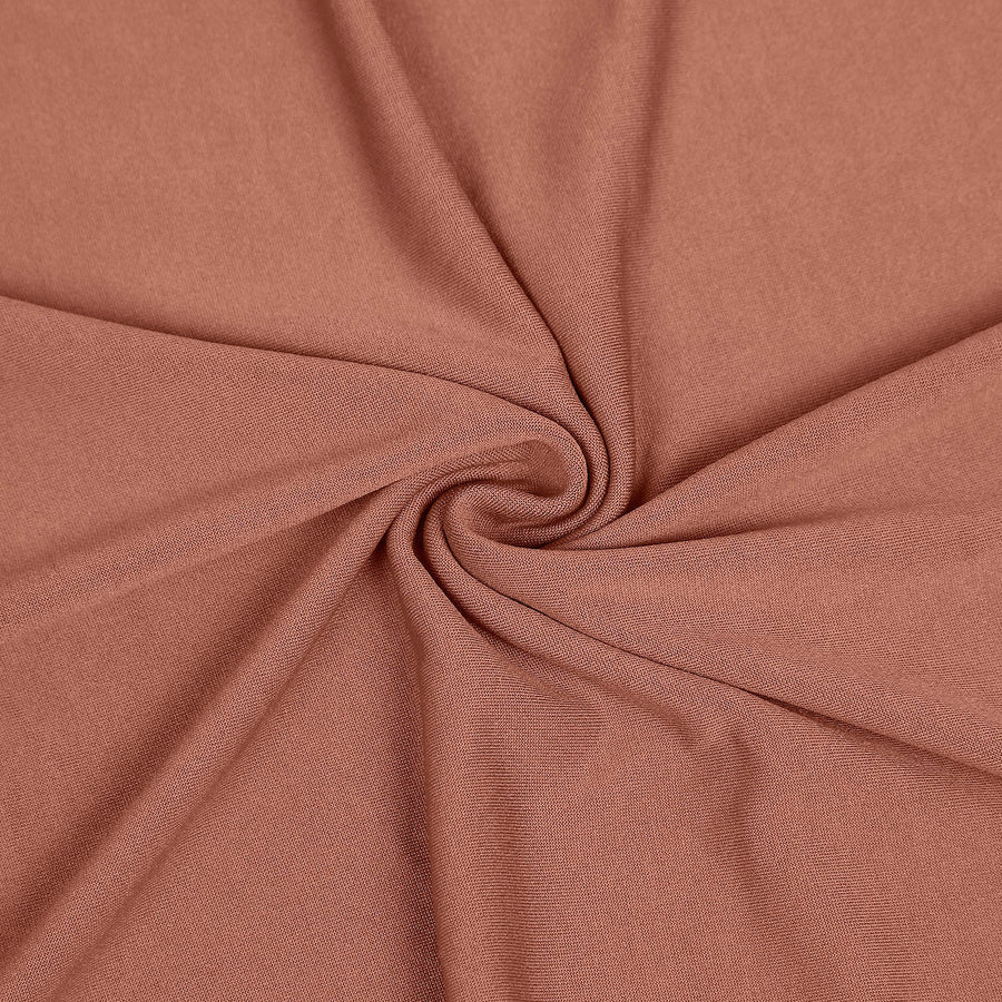 7ft Matte Terracotta (Rust) Spandex Fitted Chiara Backdrop Stand Cover#whtbkgd