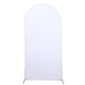 7ft Matte White Spandex Fitted Chiara Backdrop Stand Cover For Round Top Wedding Arch