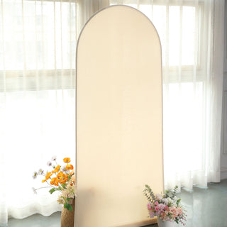 Unleash Your Creativity with the 6ft Matte Beige Spandex Fitted Chiara Backdrop Stand Cover
