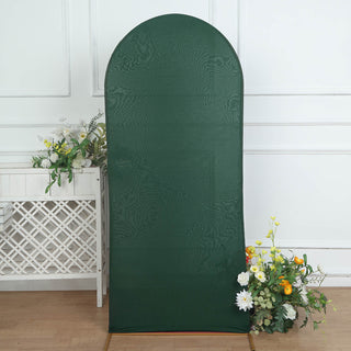 6ft Matte Hunter Emerald Green Spandex Fitted Chiara Backdrop Stand Cover