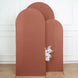 6ft Matte Terracotta (Rust) Spandex Fitted Chiara Backdrop Stand Cover