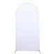 6ft Matte White Spandex Fitted Chiara Backdrop Stand Cover For Round Top Wedding Arch