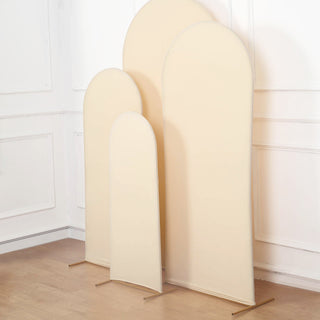 Versatile and Stylish Matte Beige Arch Covers for Any Occasion