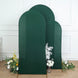 Set of 3 | Matte Hunter Emerald Green Spandex Fitted Chiara Backdrop Stand Cover