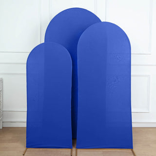 Matte Royal Blue Spandex Fitted Chiara Backdrop Stand Cover