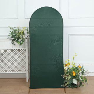 5ft Matte Hunter Emerald Green Spandex Fitted Chiara Backdrop Stand Cover