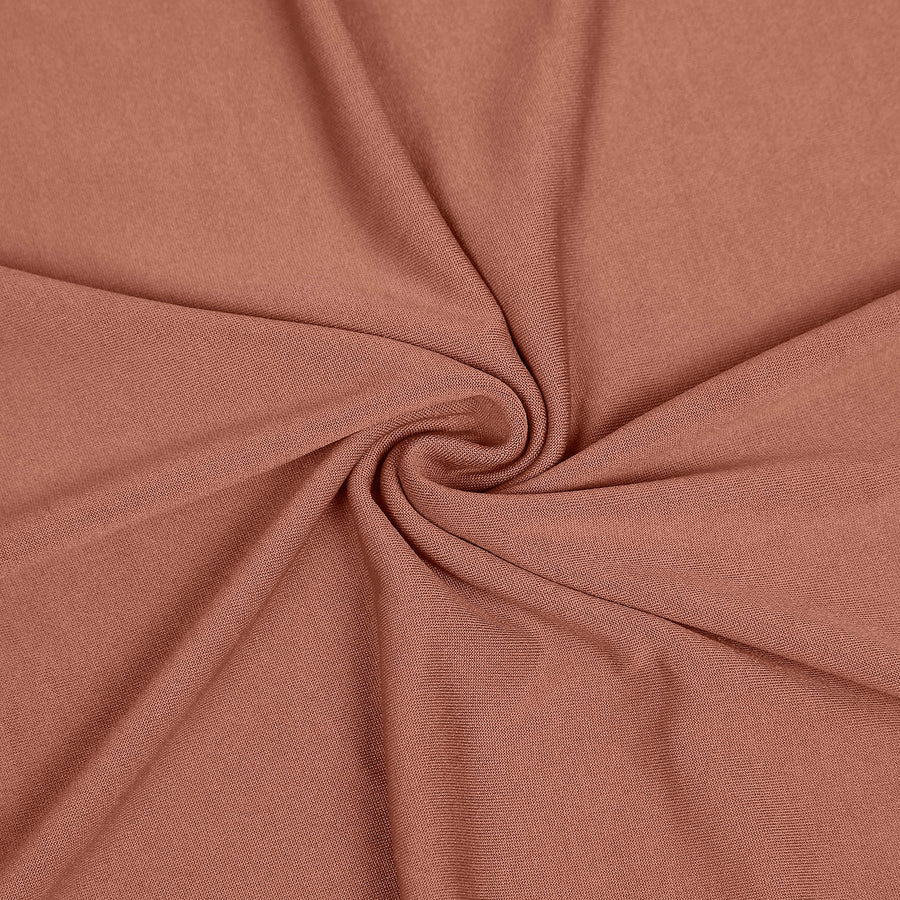 5ft Matte Terracotta (Rust) Spandex Fitted Chiara Backdrop Stand Cover#whtbkgd