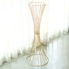 36inch Tall Gold Metal Wire Hourglass Flower Frame Stand