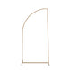 6ft Gold Metal Knife Top Floral Frame Wedding Arbor Stand, Chiara Backdrop Display Arch#whtbkgd