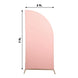 7ft Matte Dusty Rose Spandex Half Moon Chiara Backdrop Stand Cover