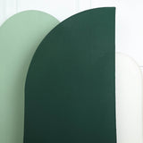 7ft Matte Hunter Emerald Green Spandex Half Moon Chiara Backdrop Stand Cover
