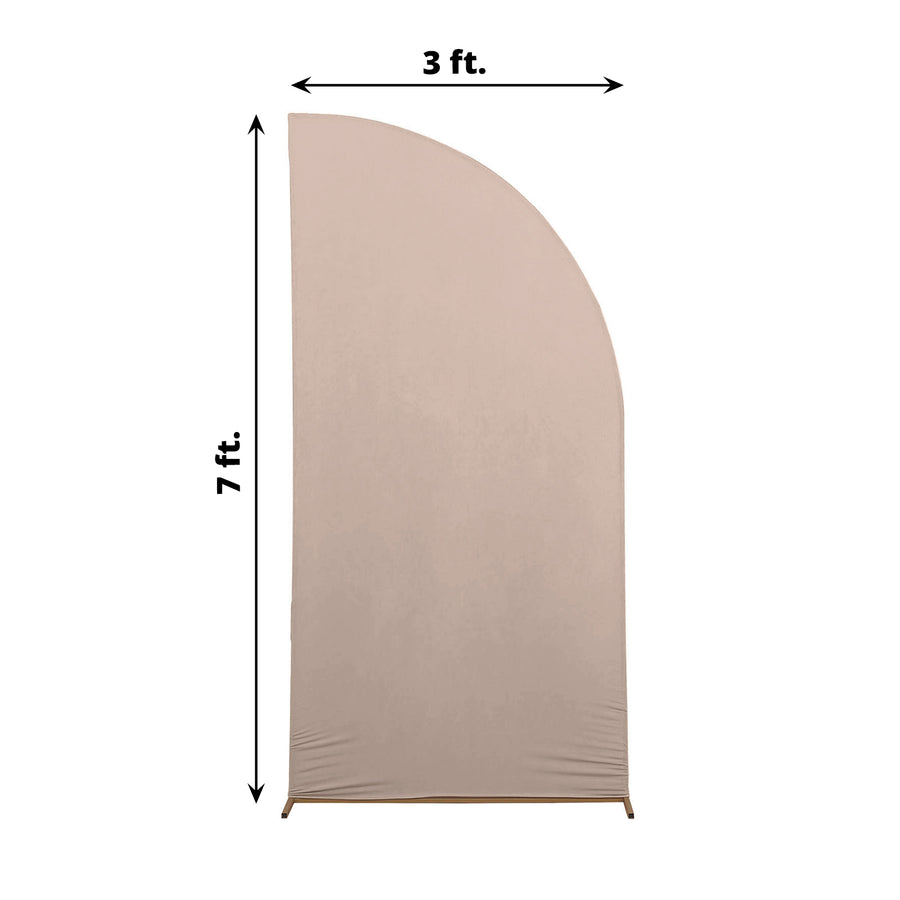 7ft Matte Nude Spandex Half Moon Chiara Backdrop Stand Cover