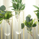 Set of 5 | 12inch Conjoined Gold Frame Test Tube Hydroponic Vases, Geometric Wedding Centerpieces
