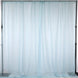 Ice Blue Fire Retardant Sheer Organza Premium Curtain Panel Backdrops With Rod Pockets 10ft#whtbkgd