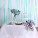 8ft Iridescent Blue Metallic Tinsel Foil Fringe Doorway Curtain Party Backdrop